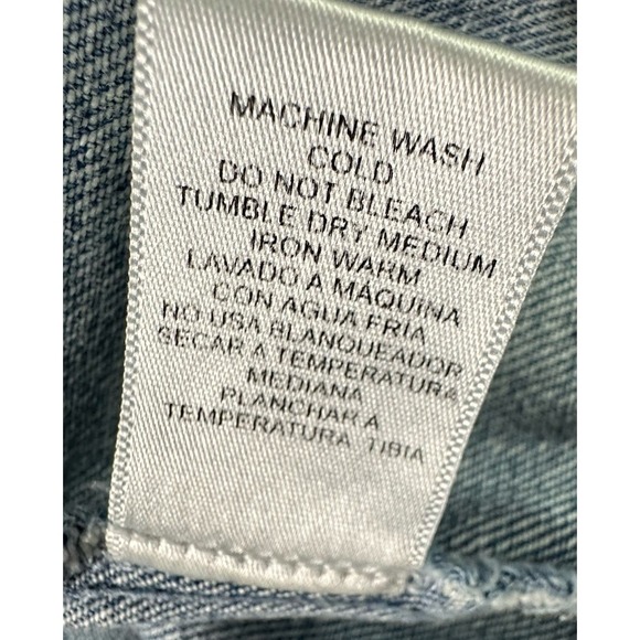 Love Tree Denim Jeans Cropped Jacket Girls Medium Full Zip & Button Gray Lining - Picture 9 of 10